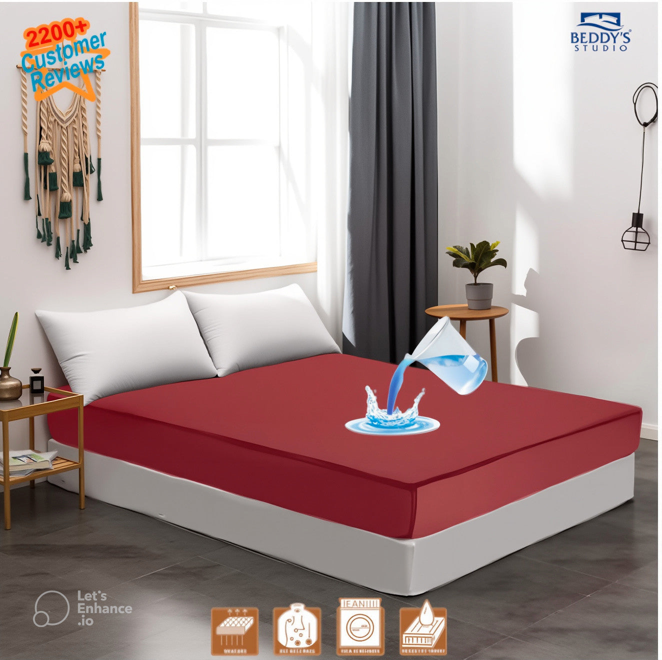 Organic Waterproof Mattress Cover - King Size