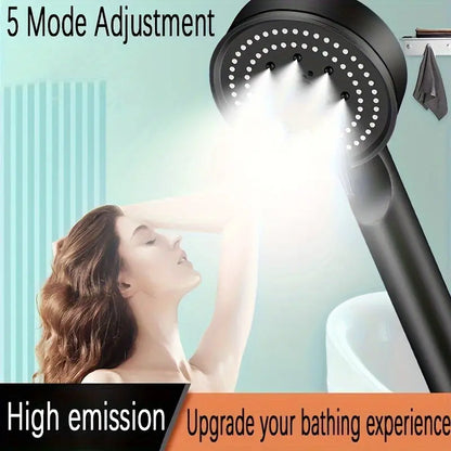 High-Pressure Water-Saving Shower Head - 5 Modes Handheld