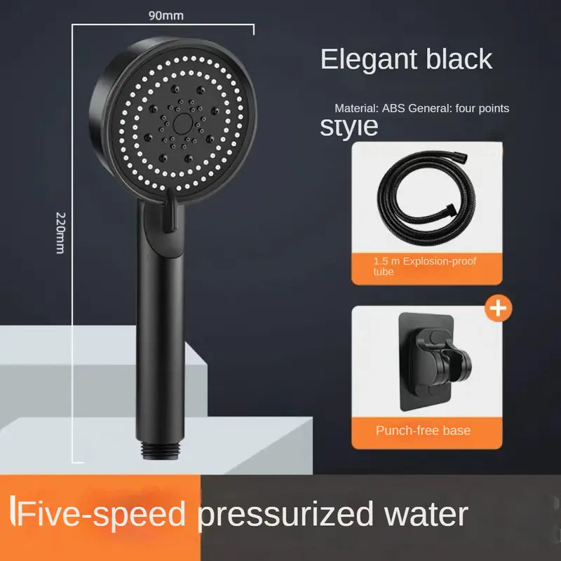 High-Pressure Water-Saving Shower Head - 5 Modes Handheld