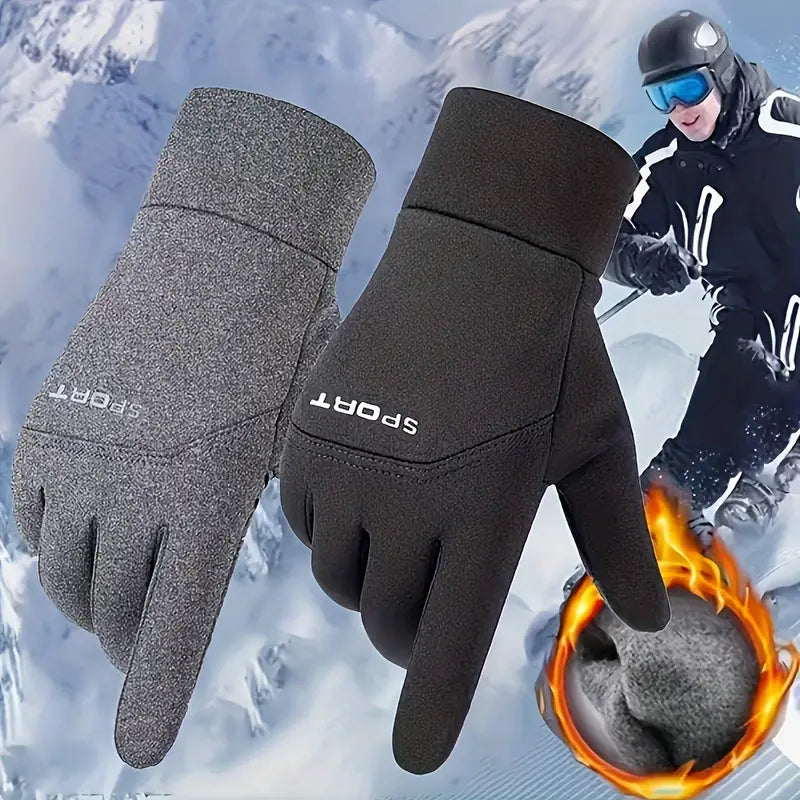 Outdoor Winter Gloves - Plus Velvet, Touch Screen Compatible