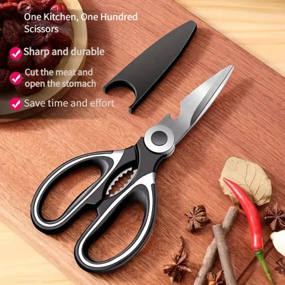 Kitchen Scissors - Heavy-Duty Stainless Steel, Multifunctional