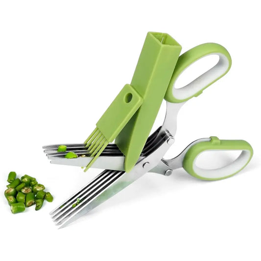 Stainless Steel Multi-Layer Kitchen Scissors - Vegetable Cutter