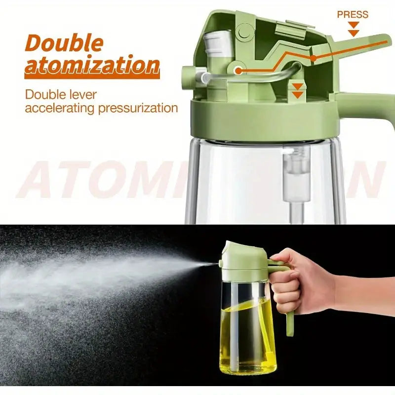 2 in 1 function Glass Oil Spray Bottle