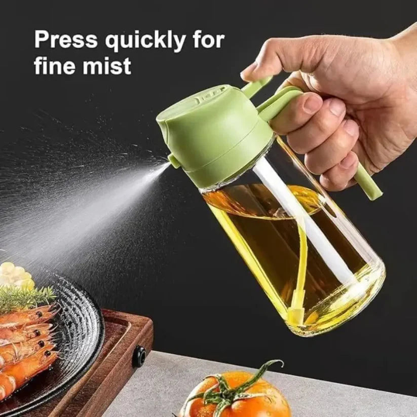 2 in 1 function Glass Oil Spray Bottle