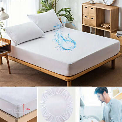Organic Waterproof Mattress Cover - King Size